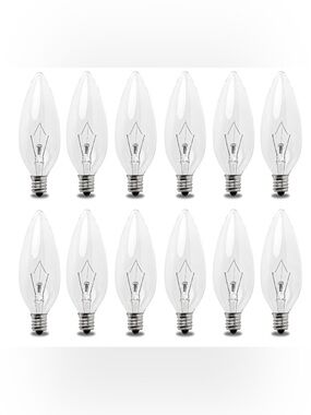 Seentech 12 Pack 25W 120V E12 Base, New In Box